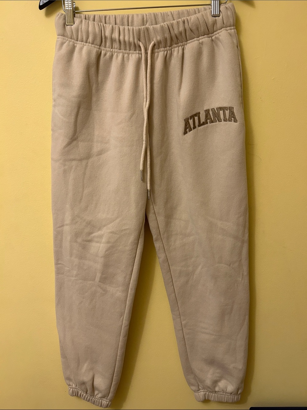 Ardene Neutral Beige Fleece Lounge Sweatpants